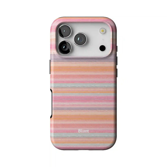 Peachy Lines iPhone Case