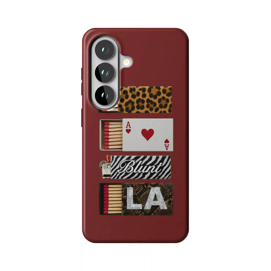 Burgundy Match Samsung Case