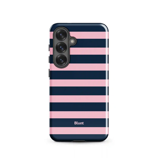 Blueberry Blush Stripe Samsung Case