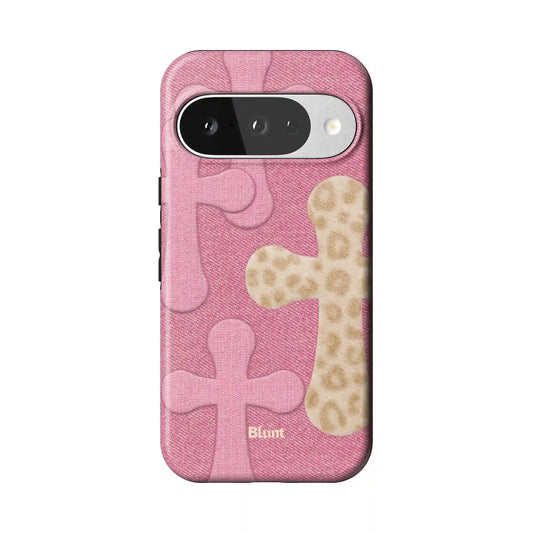 Blushed Cheetah Pixel Case