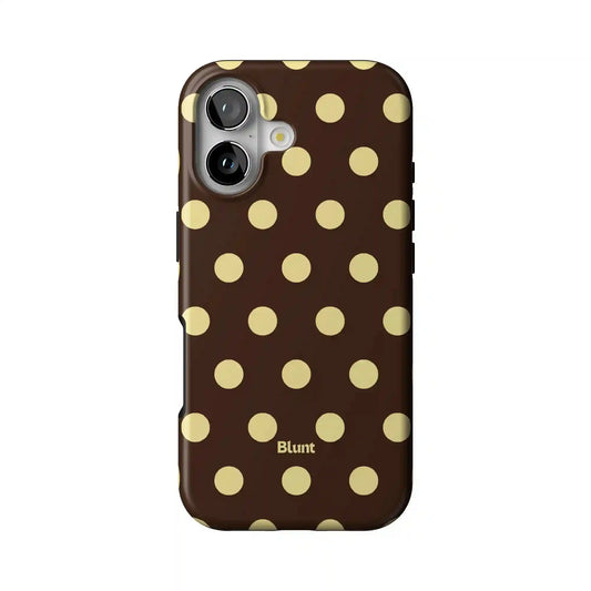 Brown Butter Polka iPhone Case