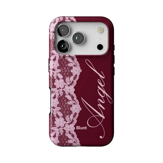 Red Lace Angel iPhone Case