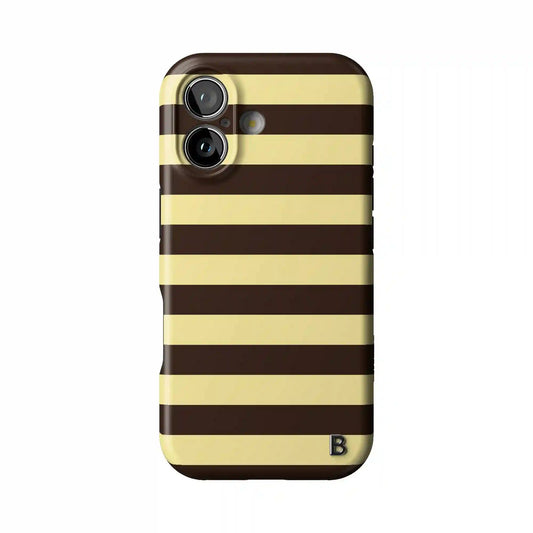 Brown Butter Stripes Statement iPhone Case