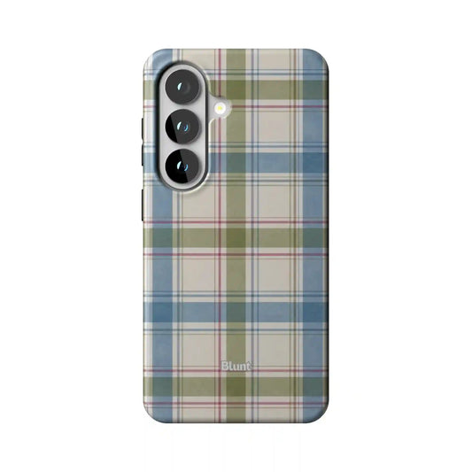 Plaid Softmint Samsung Case
