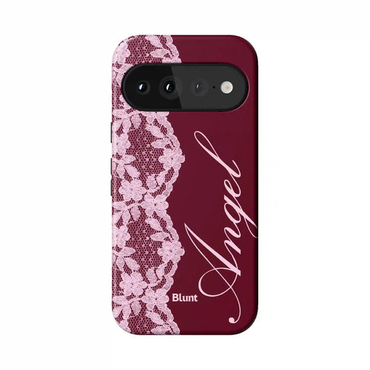 Red Lace Angel Pixel Case