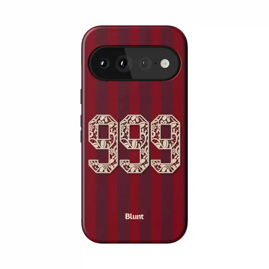 999 Crimson Stripe Pixel Case