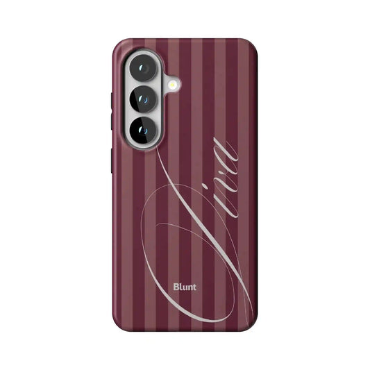 Maroon Retro Diva Samsung Case